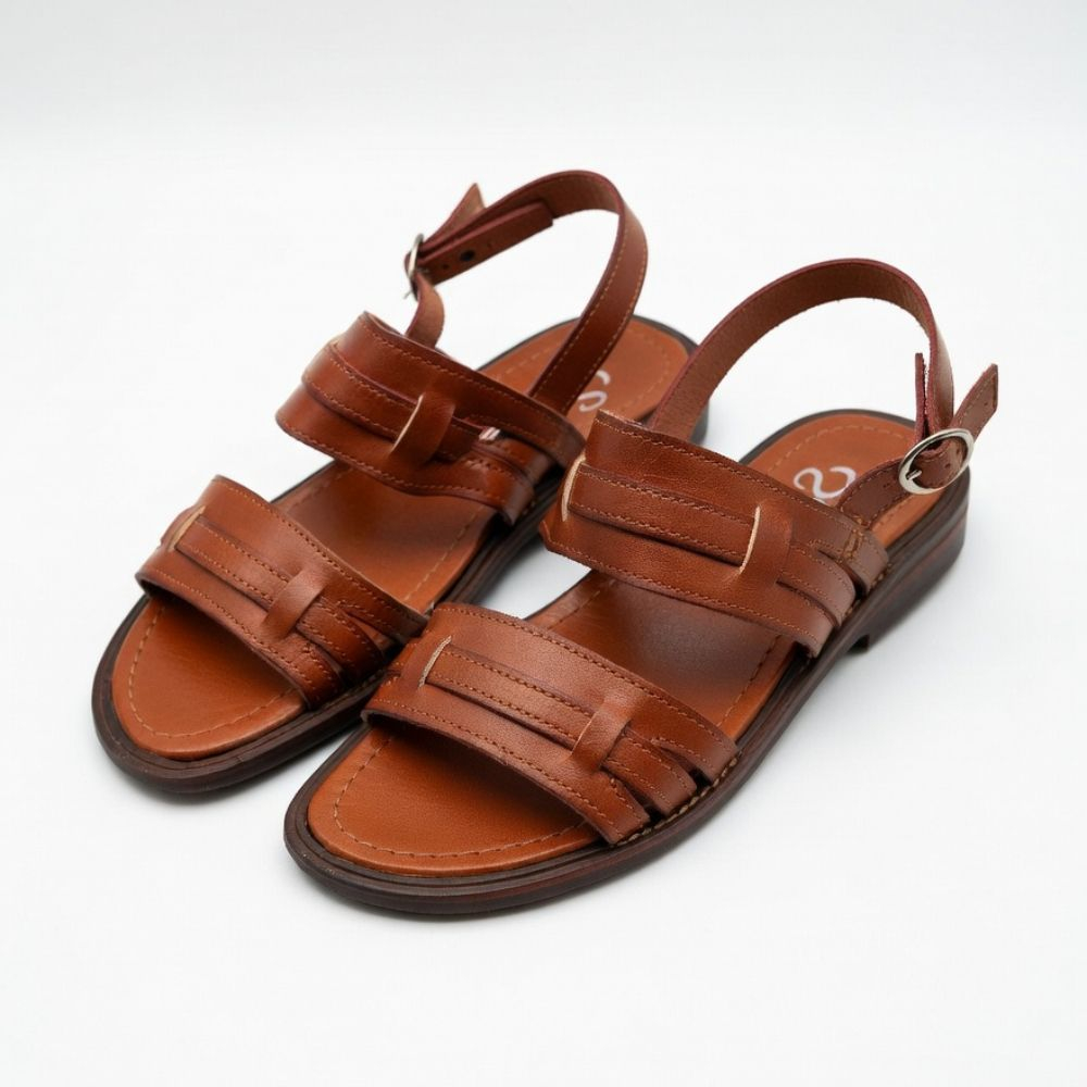 Handcrafted Brown Leather Gladiator Sandal for Men